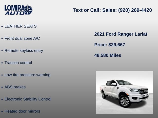 Used 2021 Ford Ranger Lariat AWD/4WD image 21
