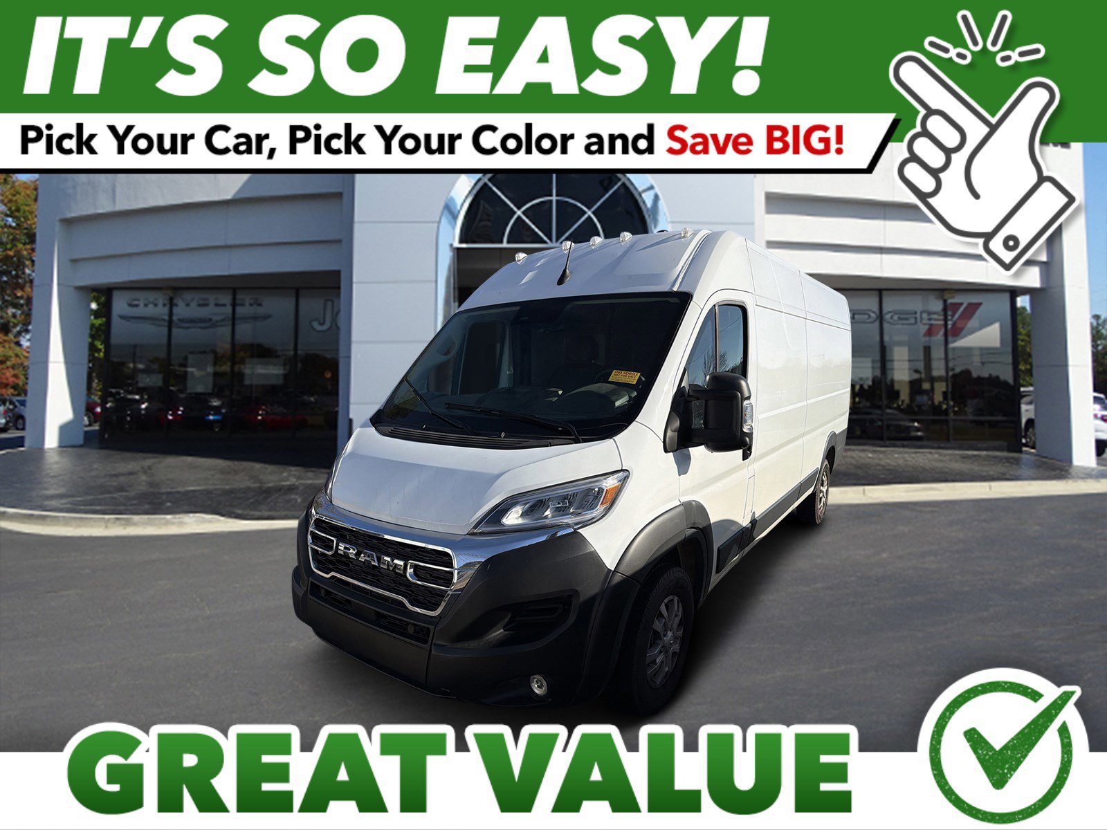 Used 2025 RAM ProMaster 3500 w/ Quick Order Package 22G SLT
