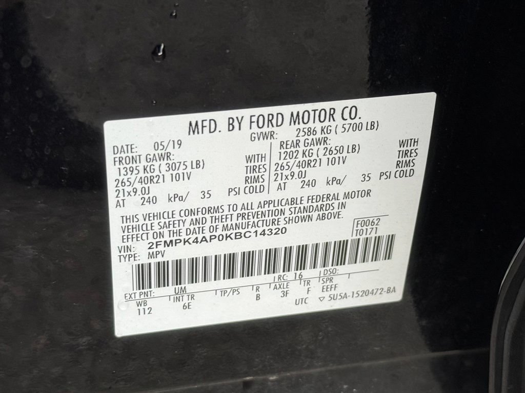 Used 2019 Ford Edge ST w/ Equipment Group 401A AWD/4WD image 41