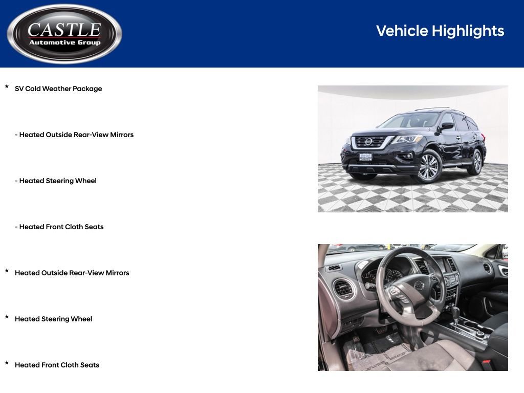 Used 2017 Nissan Pathfinder SV w/ SV Cold Weather Package image 4