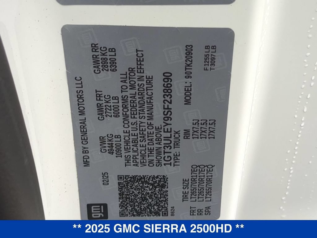 Used 2025 GMC Sierra 2500 Pro w/ Snow Plow Prep/Camper Package AWD/4WD image 21