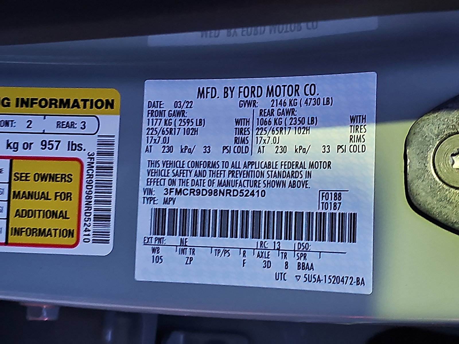 Used 2022 Ford Bronco Sport Badlands w/ Premium Package image 27