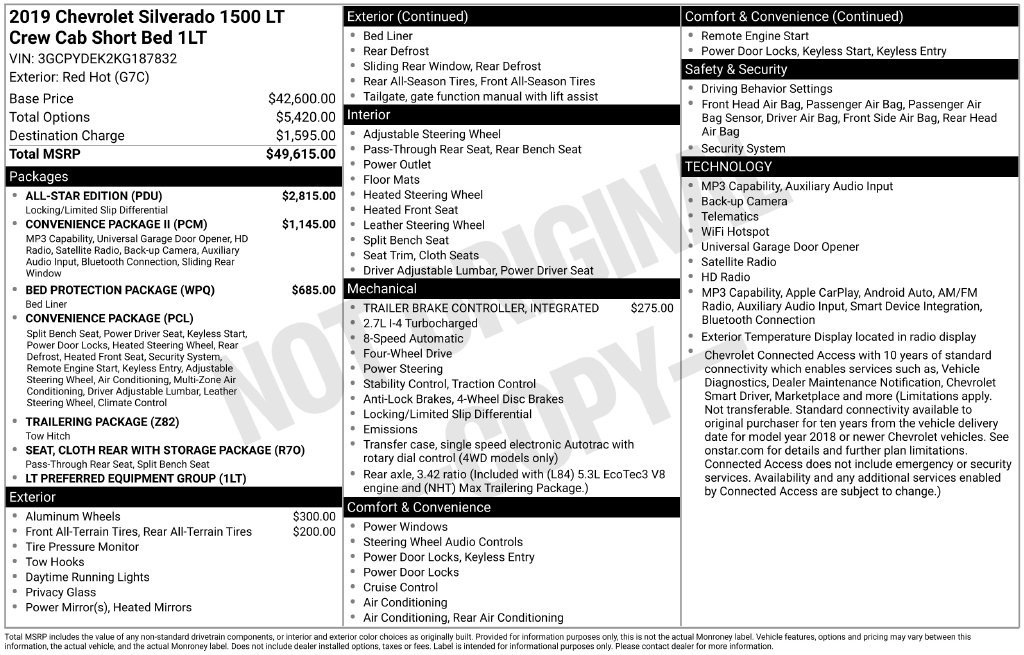 Used 2019 Chevrolet Silverado 1500 LT w/ All-Star Edition AWD/4WD image 11