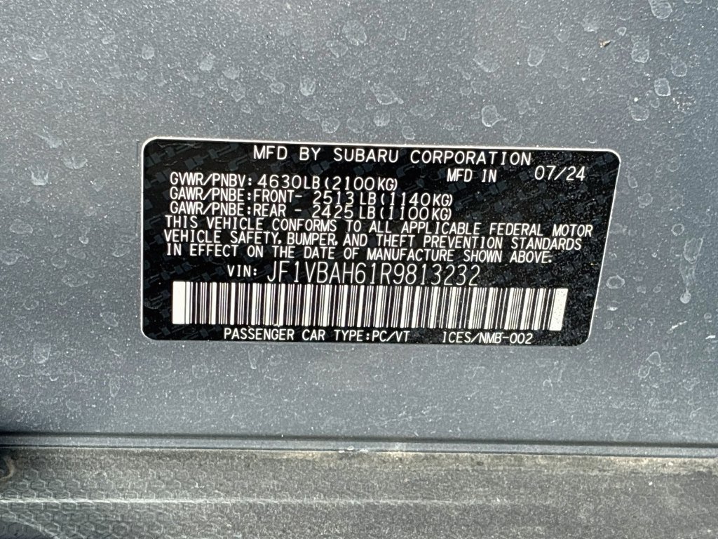 Used 2024 Subaru WRX Premium w/ Popular Package #1A AWD/4WD image 32