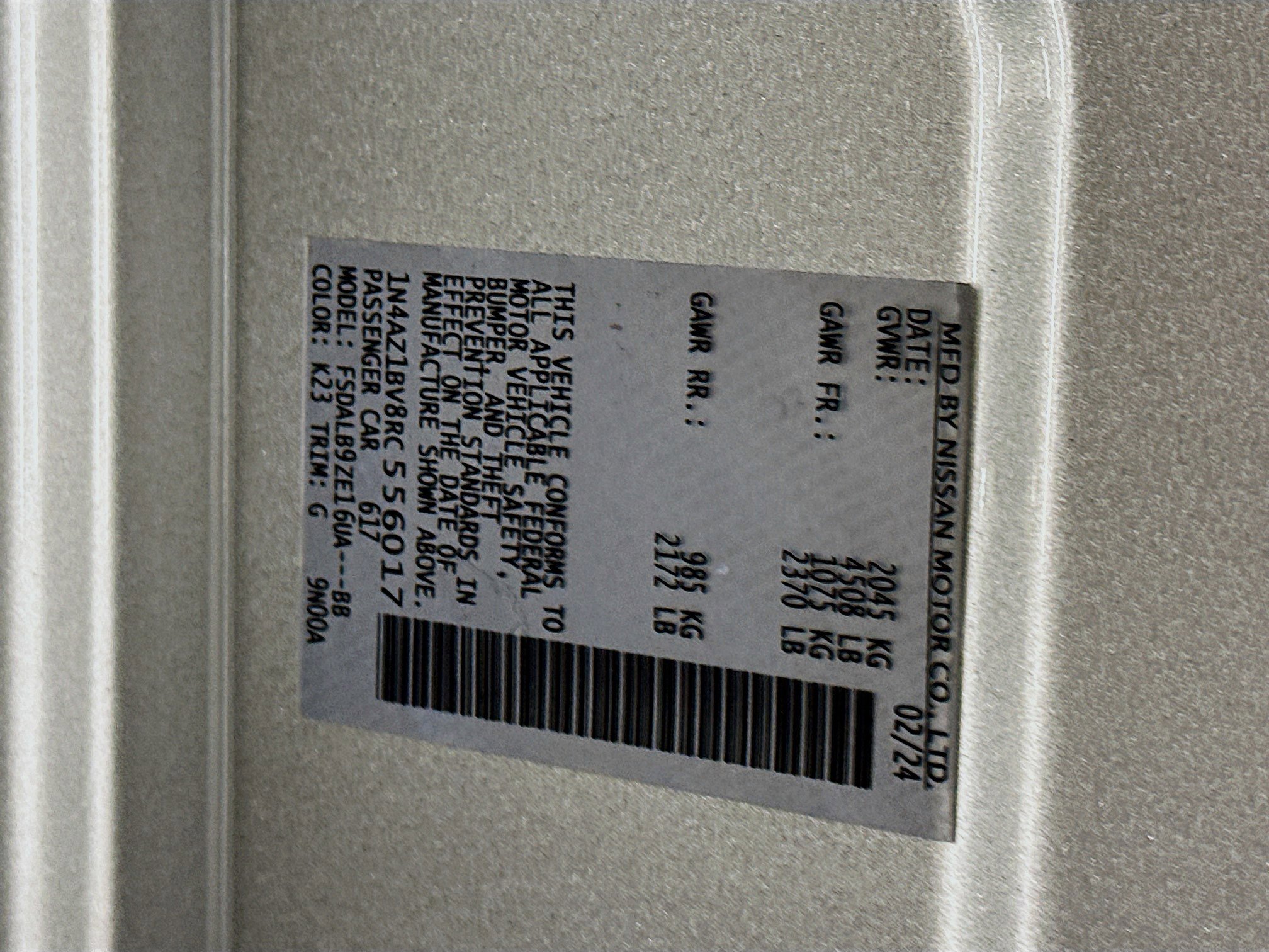 Used 2024 Nissan Leaf S image 12