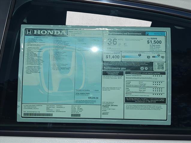 New 2026 Honda Civic LX image 23