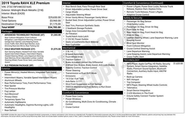 Used 2019 Toyota RAV4 XLE Premium w/ Advanced Technology Package FWD image 31