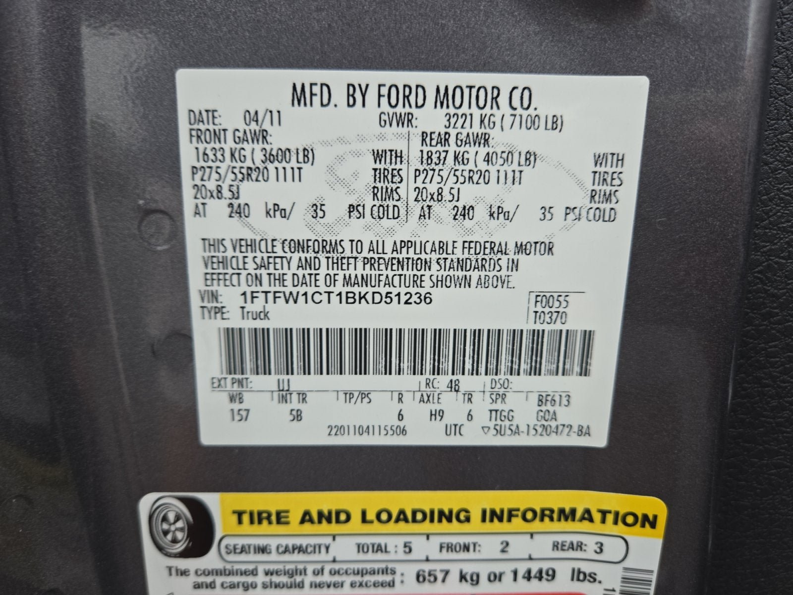 Used 2011 Ford F150 FX2 w/ FX Luxury Pkg RWD image 26