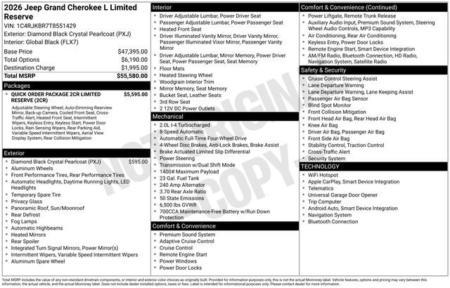 New 2026 Jeep Grand Cherokee L Limited image 2