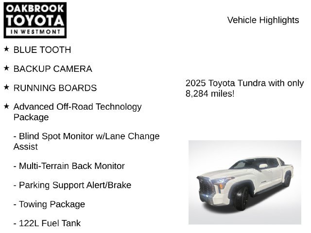 Used 2025 Toyota Tundra SR5 w/ TRD Off-Road Premium Package AWD/4WD image 5