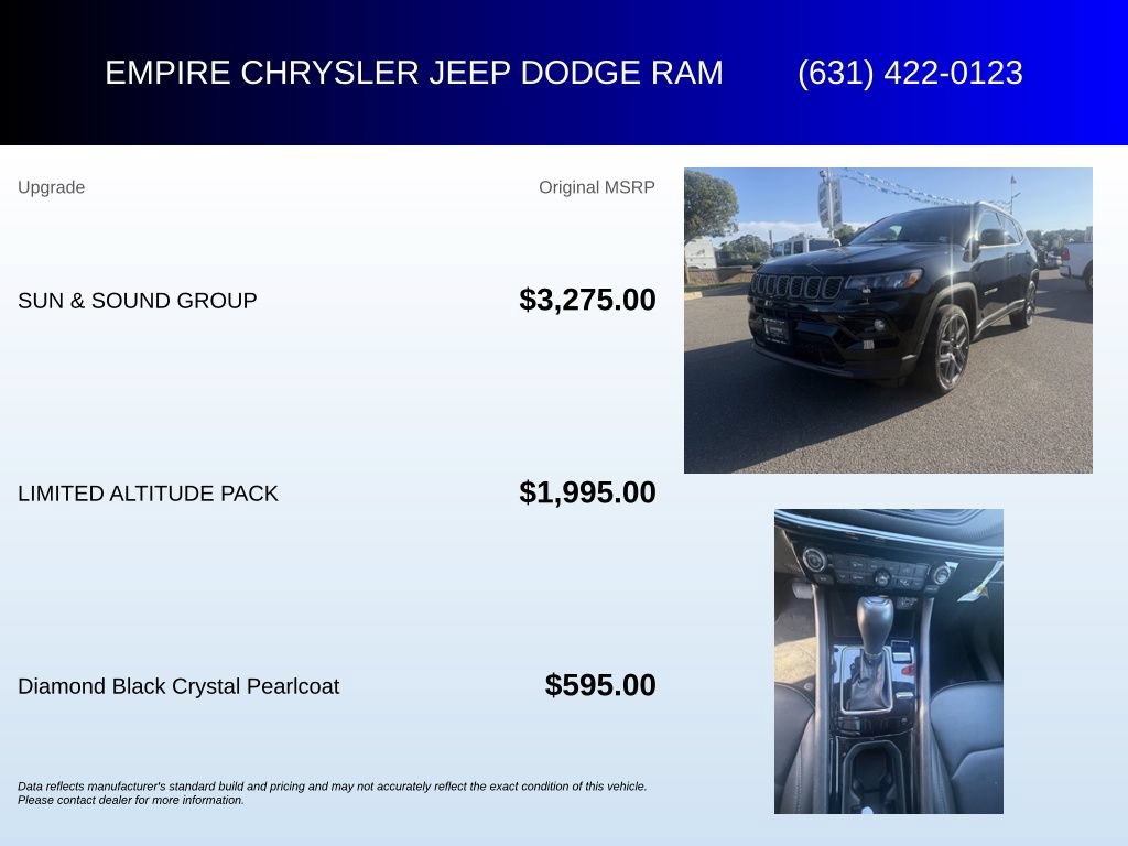 Used 2025 Jeep Compass Limited w/ Sun & Sound Group AWD/4WD image 6