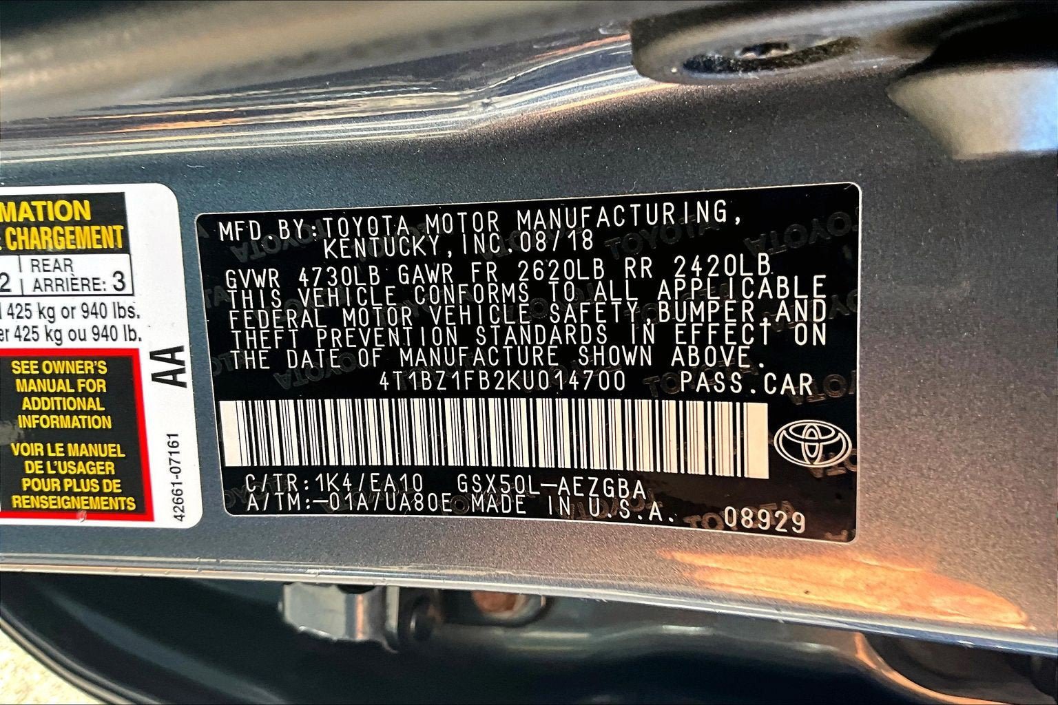 Used 2019 Toyota Avalon XLE w/ Moonroof Package FWD image 30