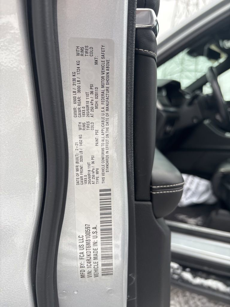 Certified 2021 Jeep Grand Cherokee L Overland w/ Advanced Protech Group III image 36