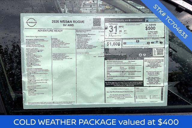 New 2026 Nissan Rogue SV w/ SV Premium Package image 5