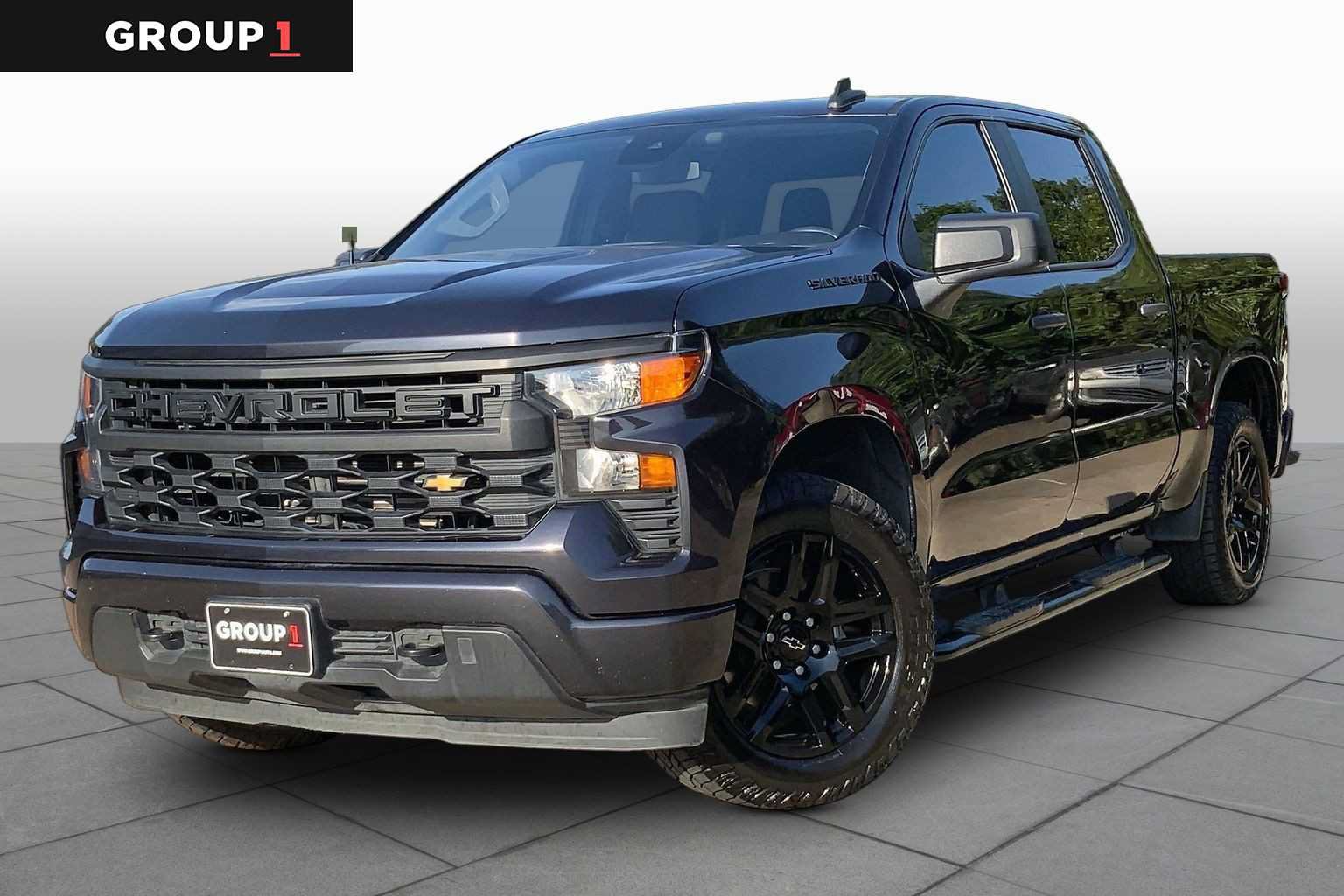 Used 2023 Chevrolet Silverado 1500 Custom w/ LPO, Dark Essentials Package RWD image 1