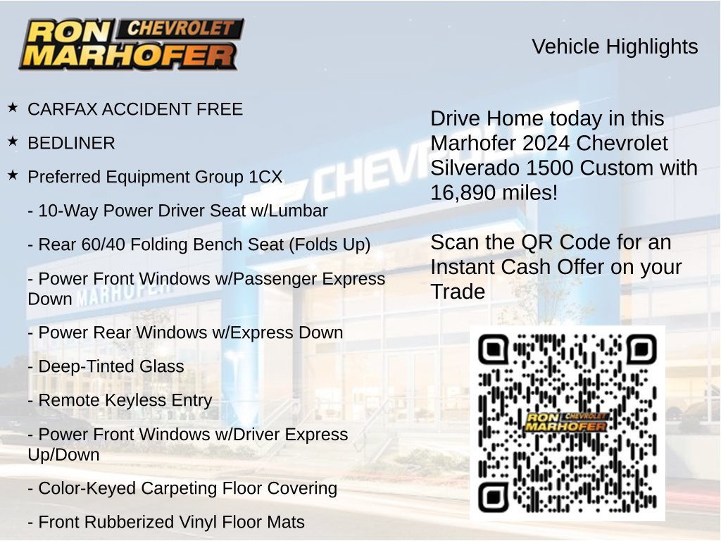 Used 2024 Chevrolet Silverado 1500 Custom w/ LPO, Dark Essentials Package AWD/4WD image 14