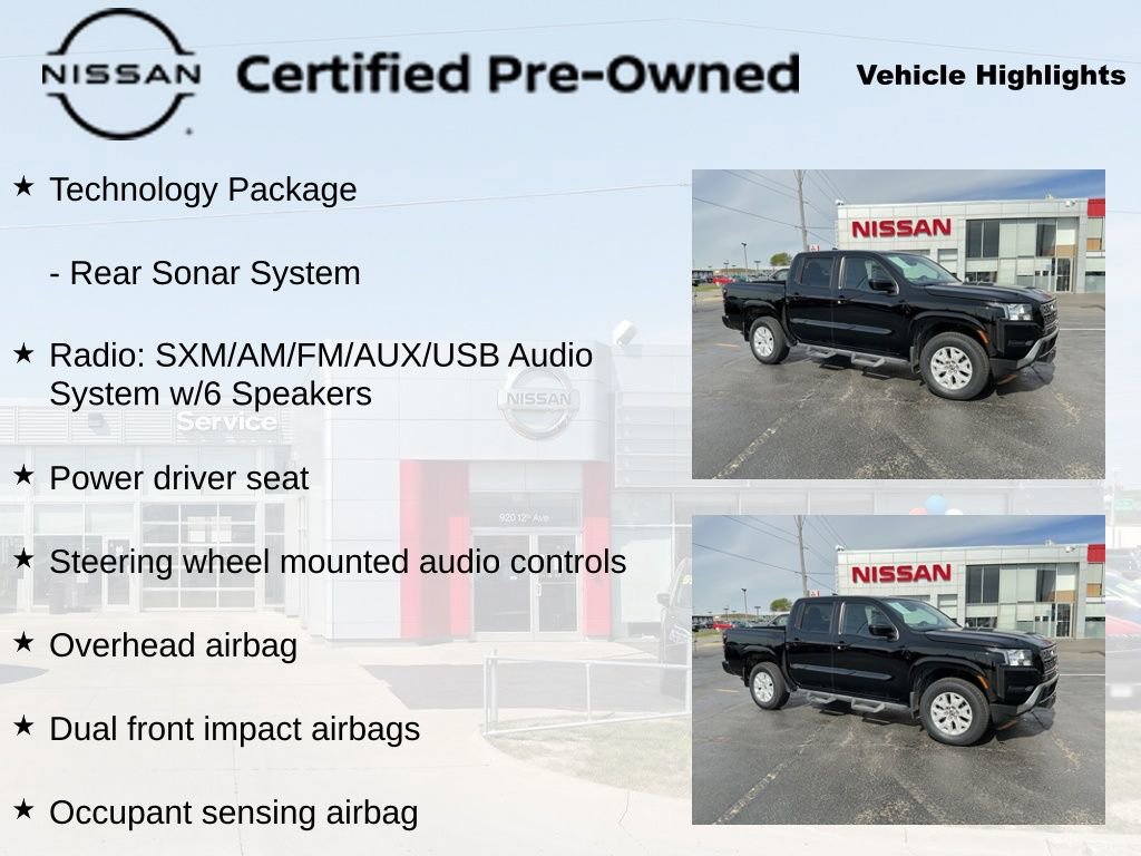 Used 2022 Nissan Frontier SV w/ Technology Package AWD/4WD image 4