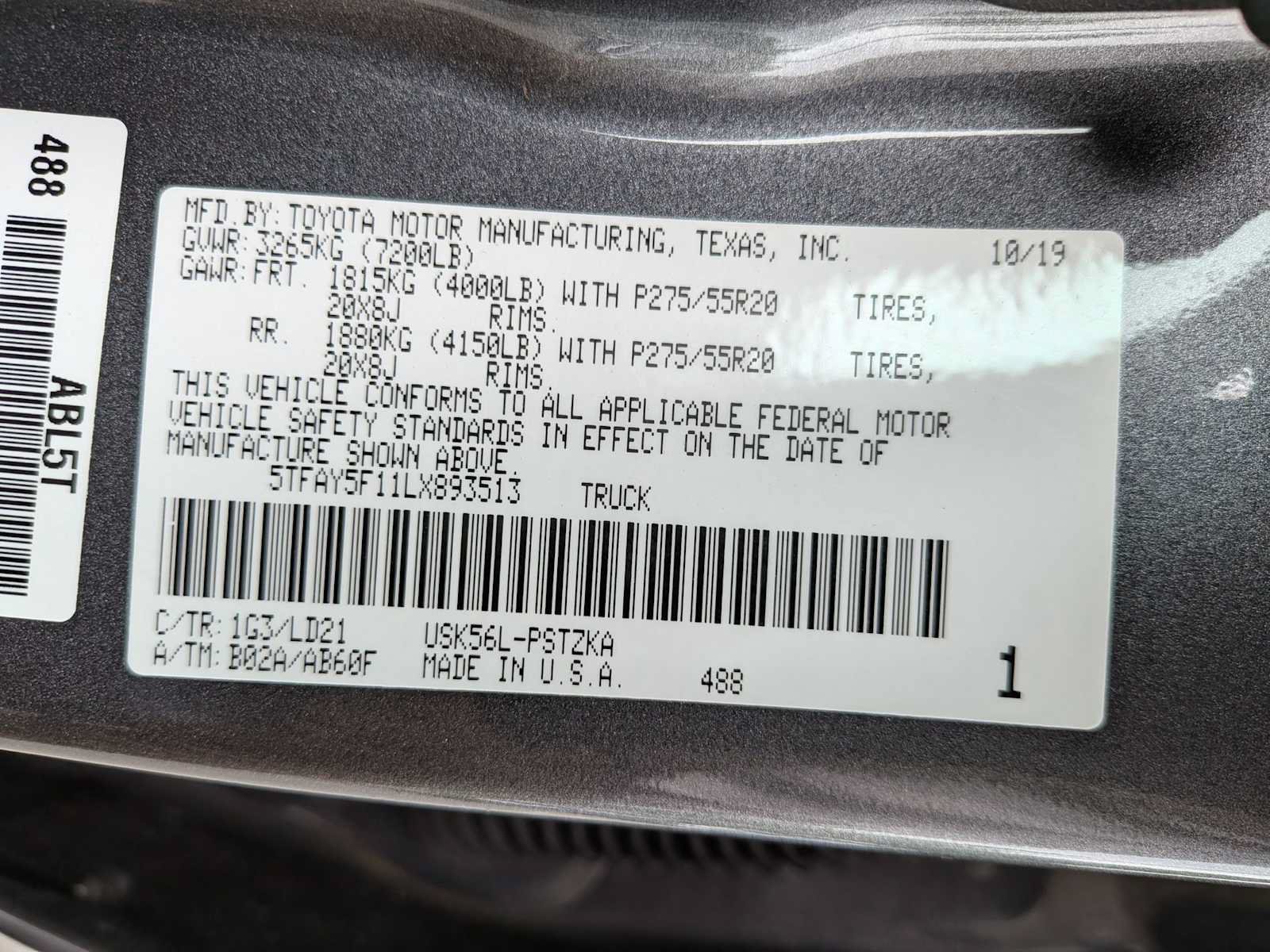 Used 2020 Toyota Tundra 1794 Edition AWD/4WD image 40