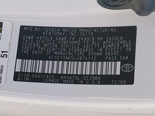Used 2020 Toyota Camry LE FWD image 14