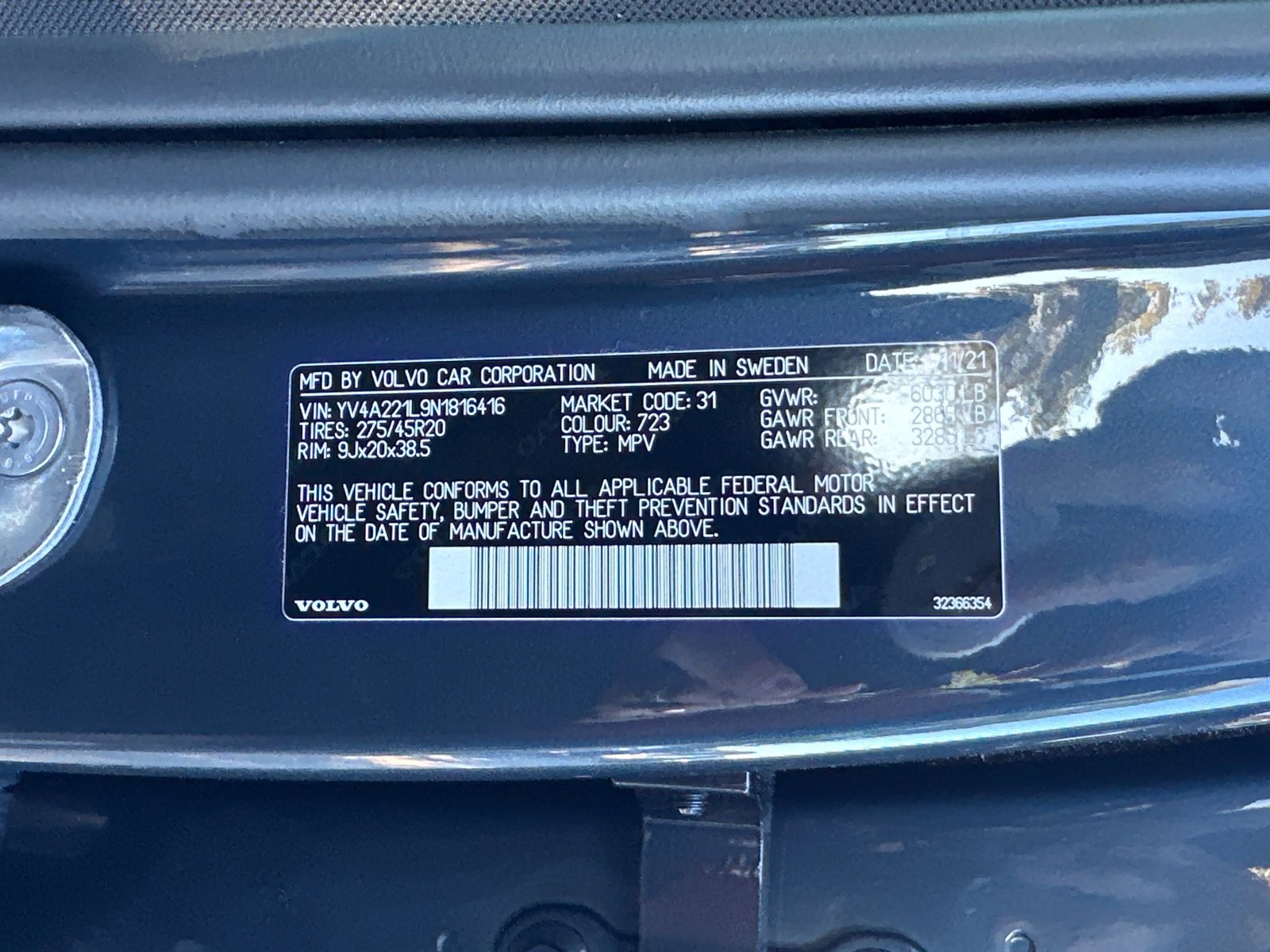 Used 2022 Volvo XC90 T6 Inscription image 38