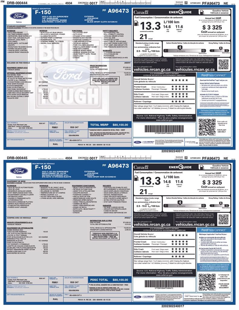 Used 2023 Ford F150 Tremor AWD/4WD image 76