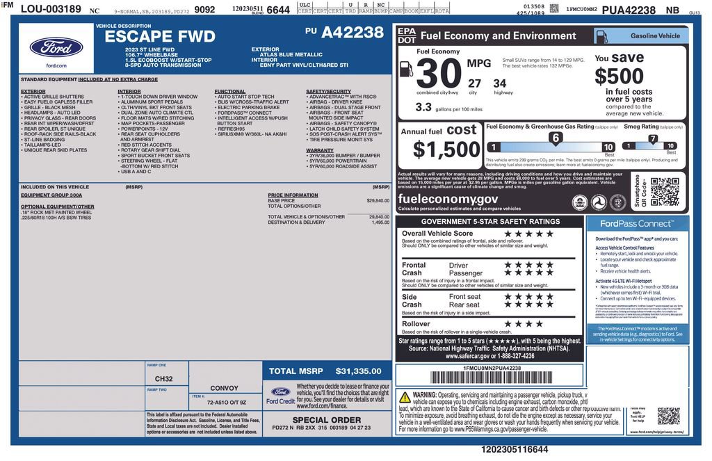 Used 2023 Ford Escape ST-Line FWD image 39