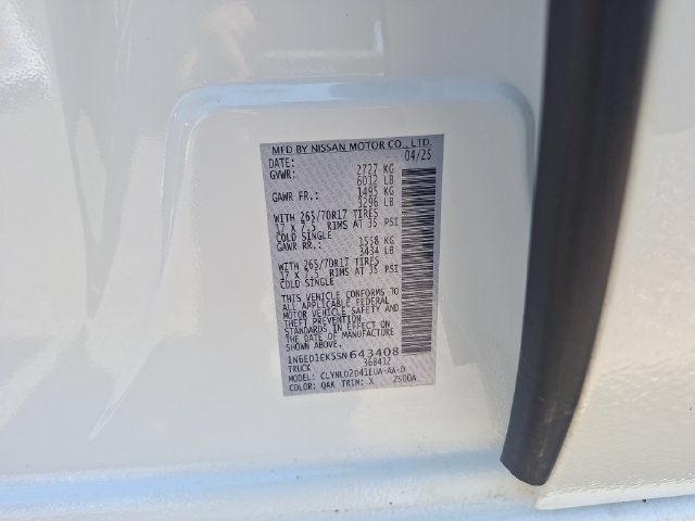 Certified 2025 Nissan Frontier PRO-4X AWD/4WD image 30