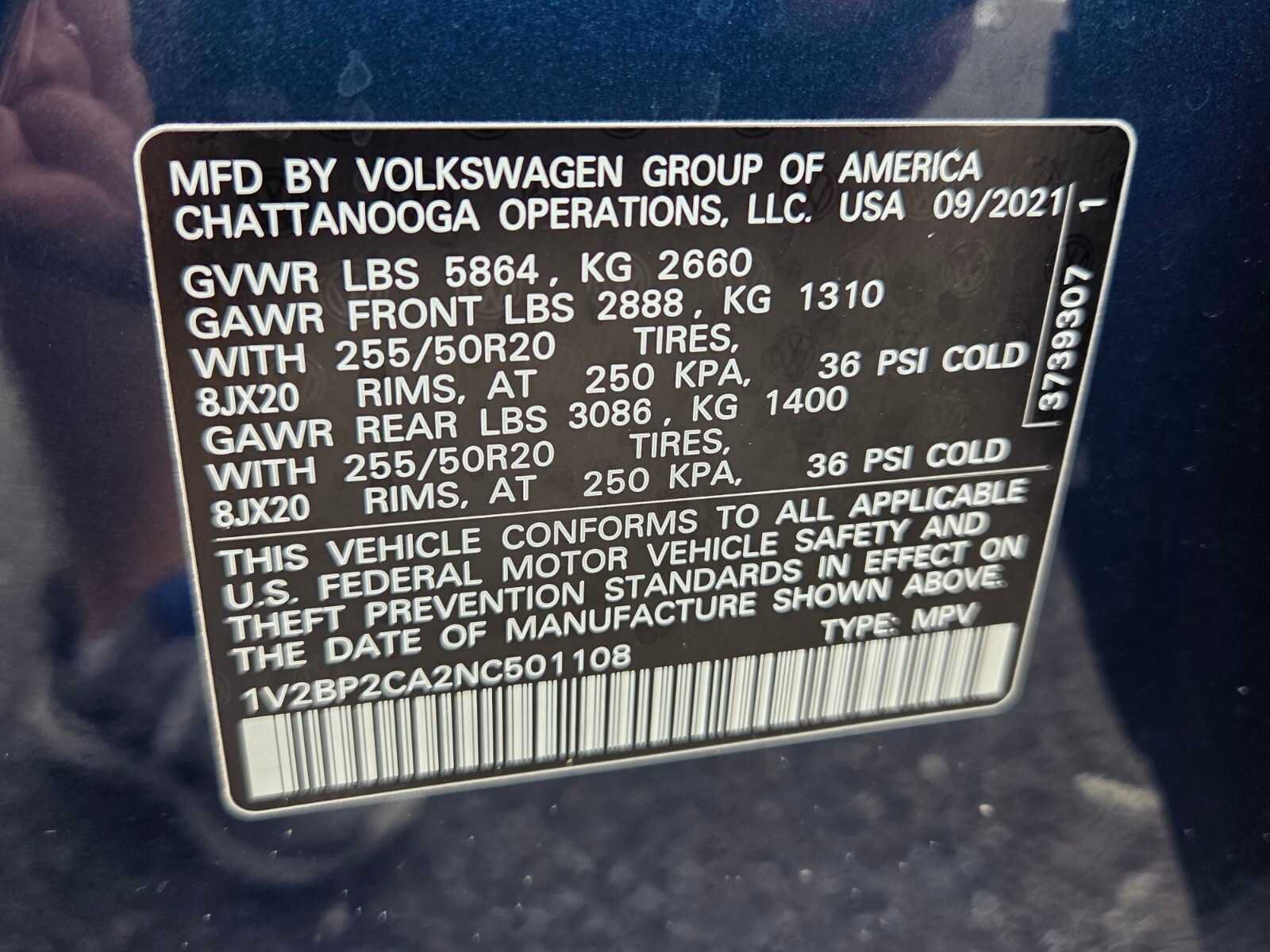 Used 2022 Volkswagen Atlas SEL AWD/4WD image 21