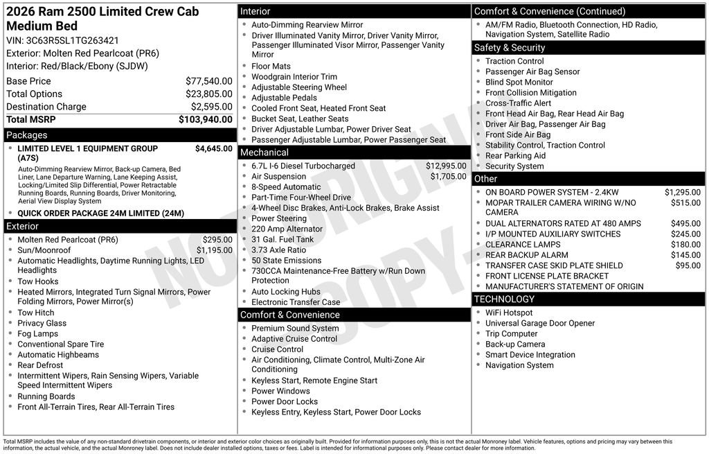 New 2026 RAM 2500 Limited AWD/4WD image 6
