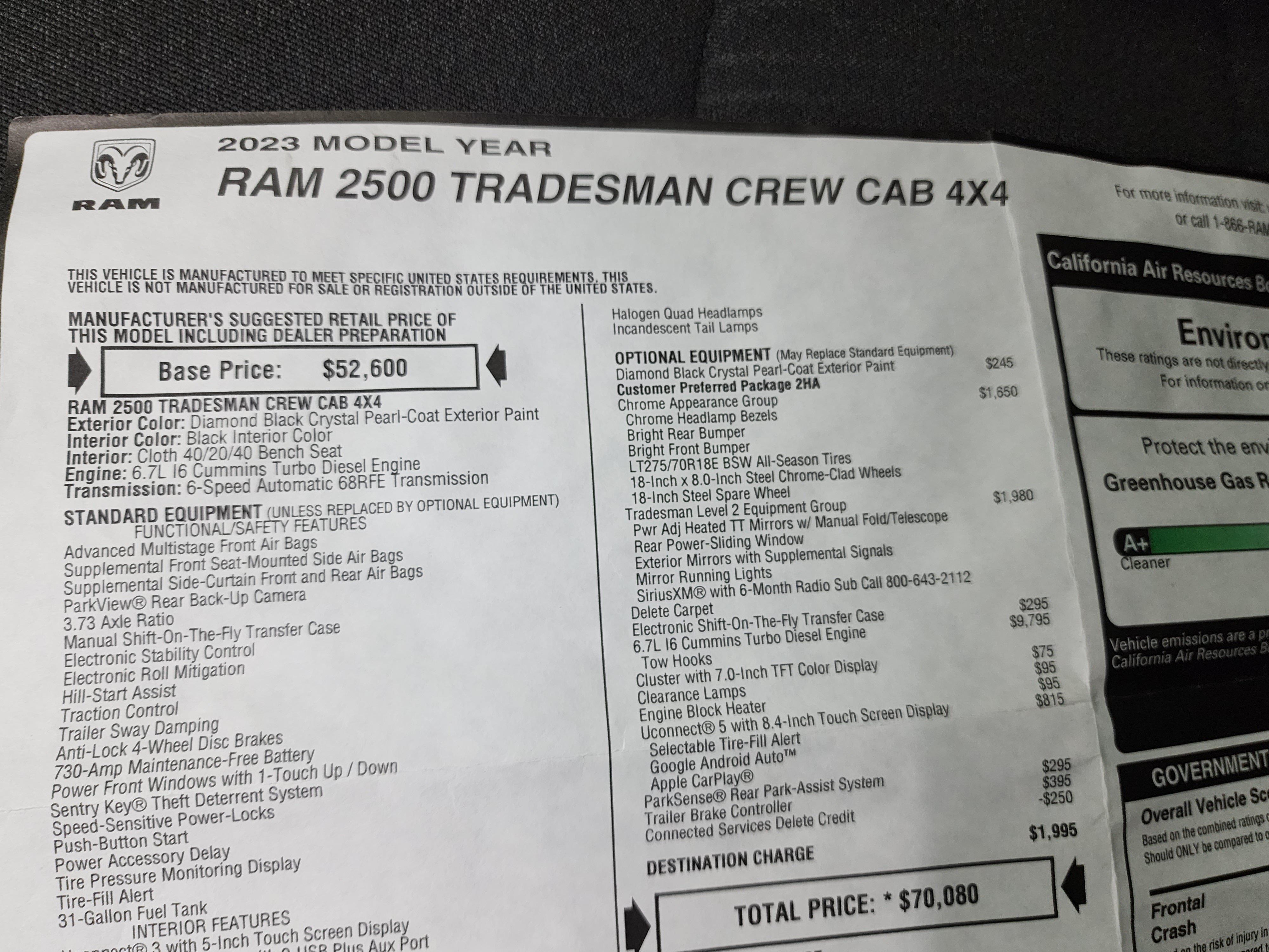 Used 2023 RAM 2500 Tradesman AWD/4WD image 49