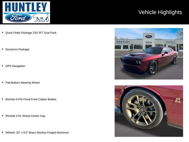 Used 2021 Dodge Challenger R/T Scat Pack w/ Dynamics Package RWD image 2