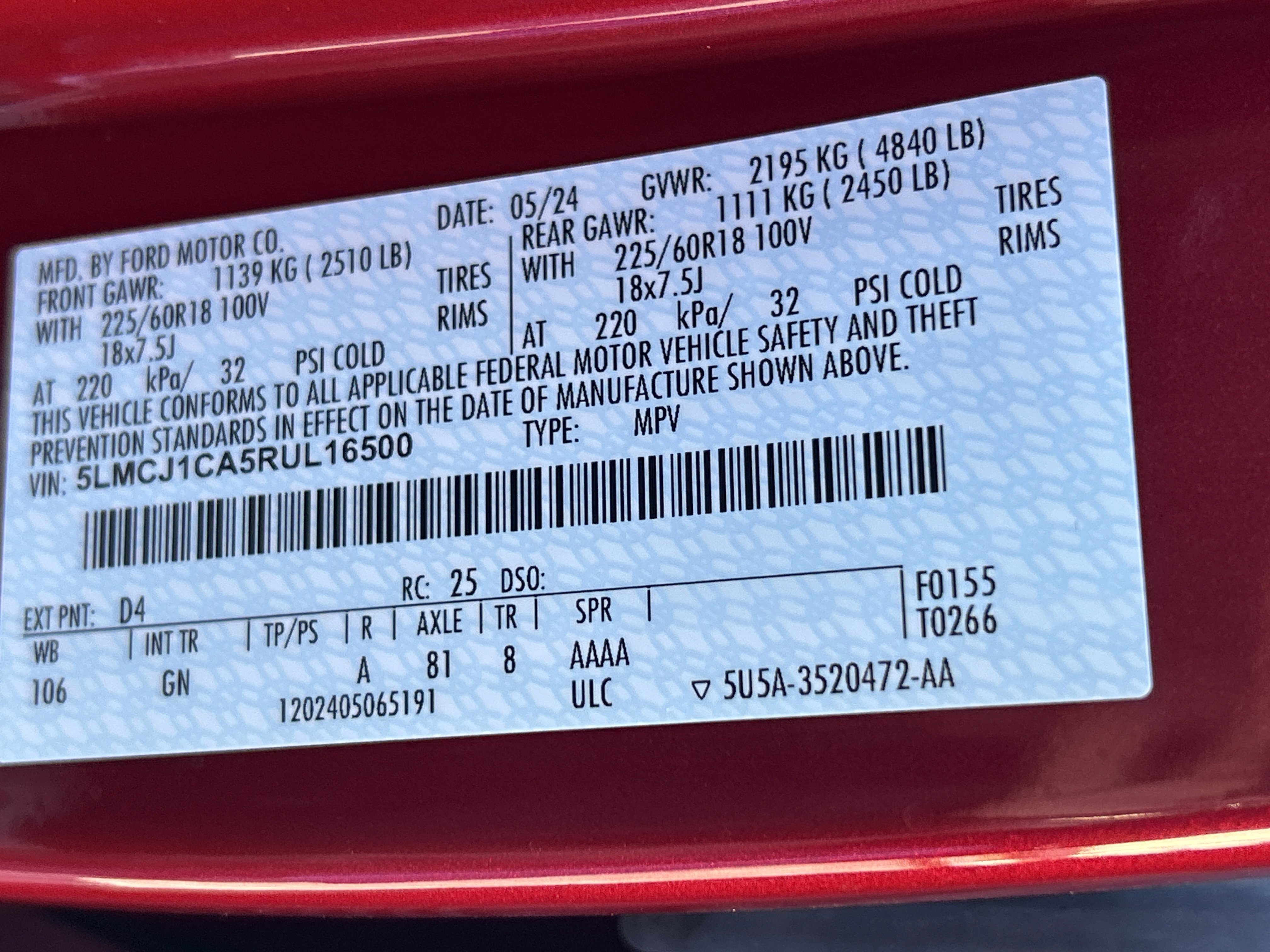 Used 2024 Lincoln Corsair Premiere w/ Equipment Group 101A image 21