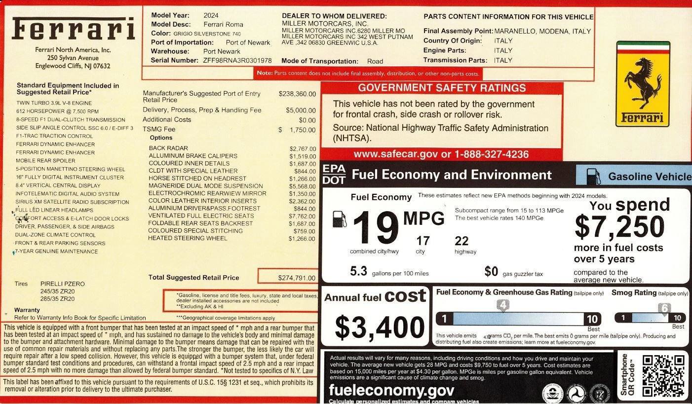 Certified 2024 Ferrari Roma image 2