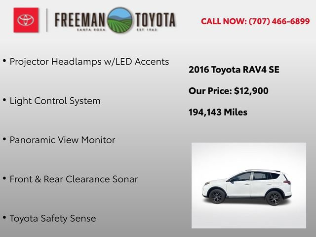 Used 2016 Toyota RAV4 SE w/ Advanced Technology Package FWD image 10