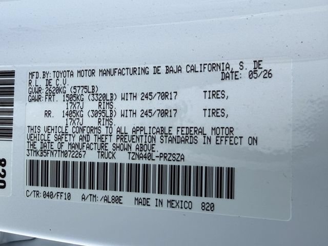 Used 2026 Toyota Tacoma SR5 RWD image 26