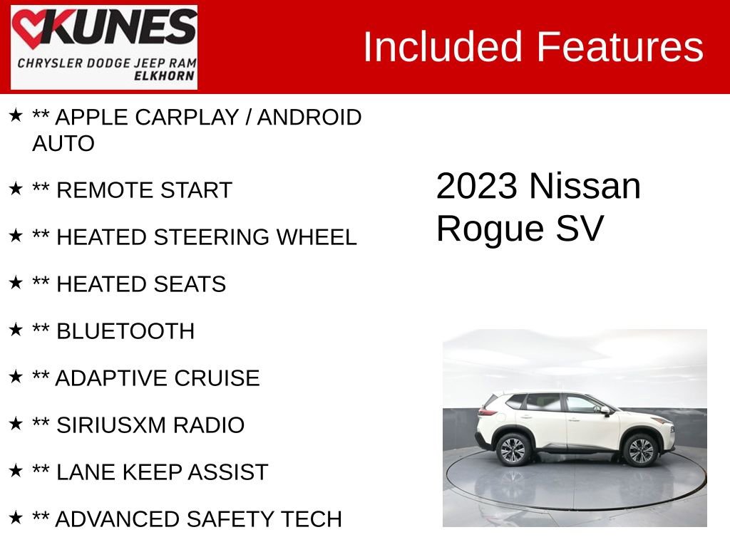 Used 2023 Nissan Rogue SV image 2