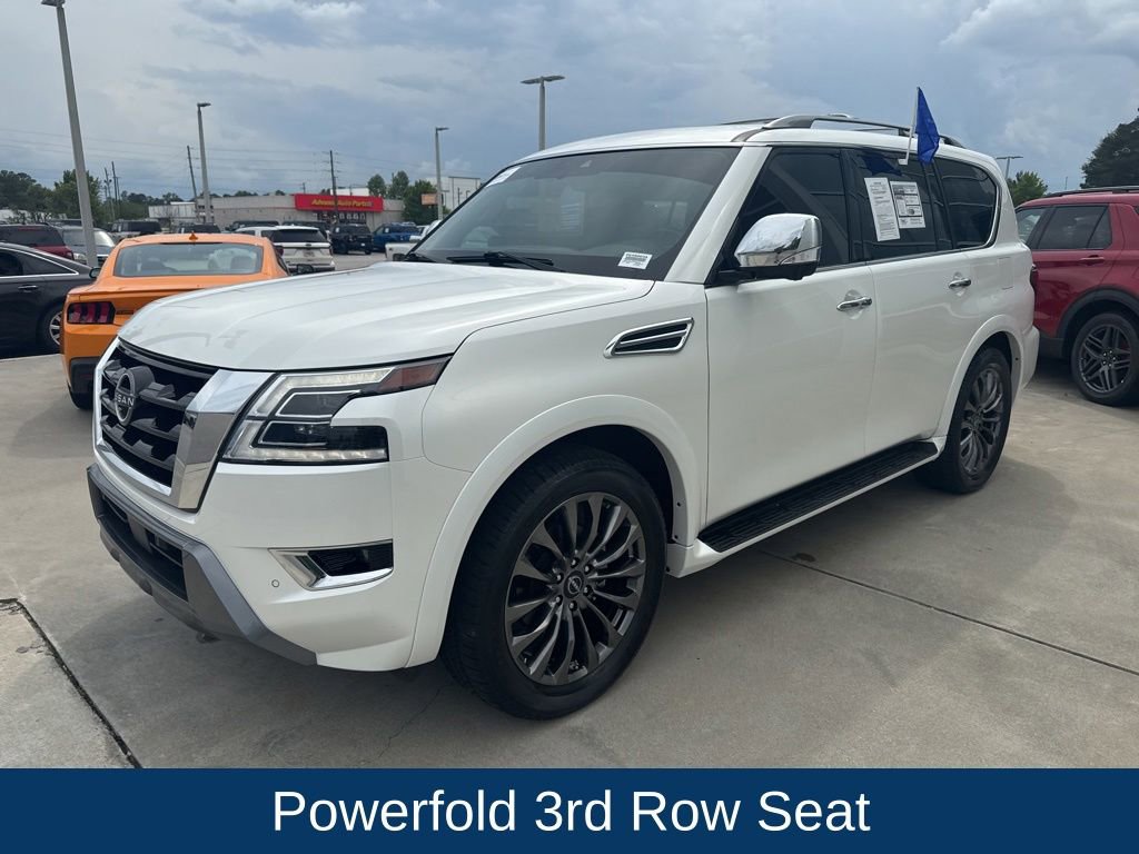 Used 2023 Nissan Armada Platinum w/ Captain's Chairs Package RWD video 3