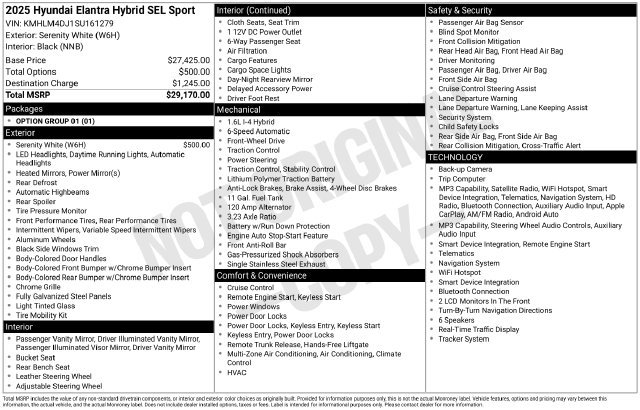 Certified 2025 Hyundai Elantra SEL FWD image 10