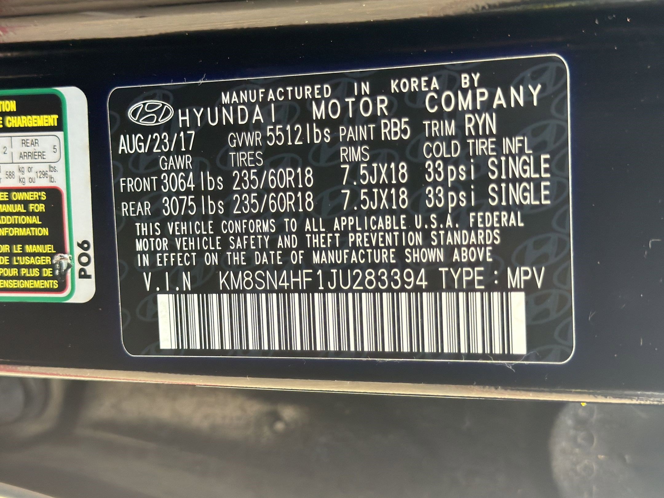 Used 2018 Hyundai Santa Fe SE w/ SE Premium Package 02 image 18