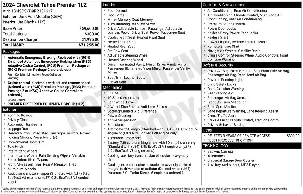 Used 2024 Chevrolet Tahoe Premier RWD image 17