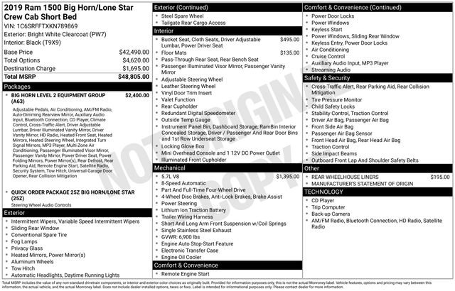 Used 2019 RAM 1500 Big Horn image 56