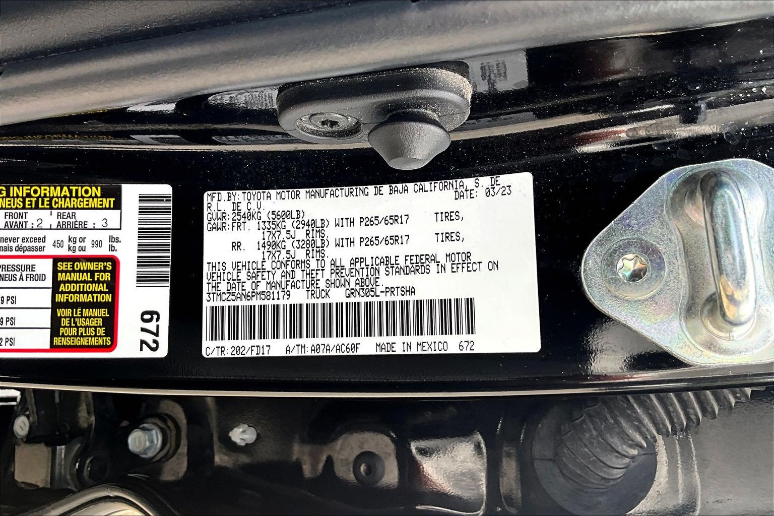 Used 2023 Toyota Tacoma TRD Sport AWD/4WD image 34
