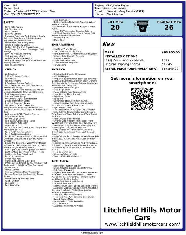 Used 2021 Audi A6 3.0T allroad Premium Plus w/ Executive Package image 2