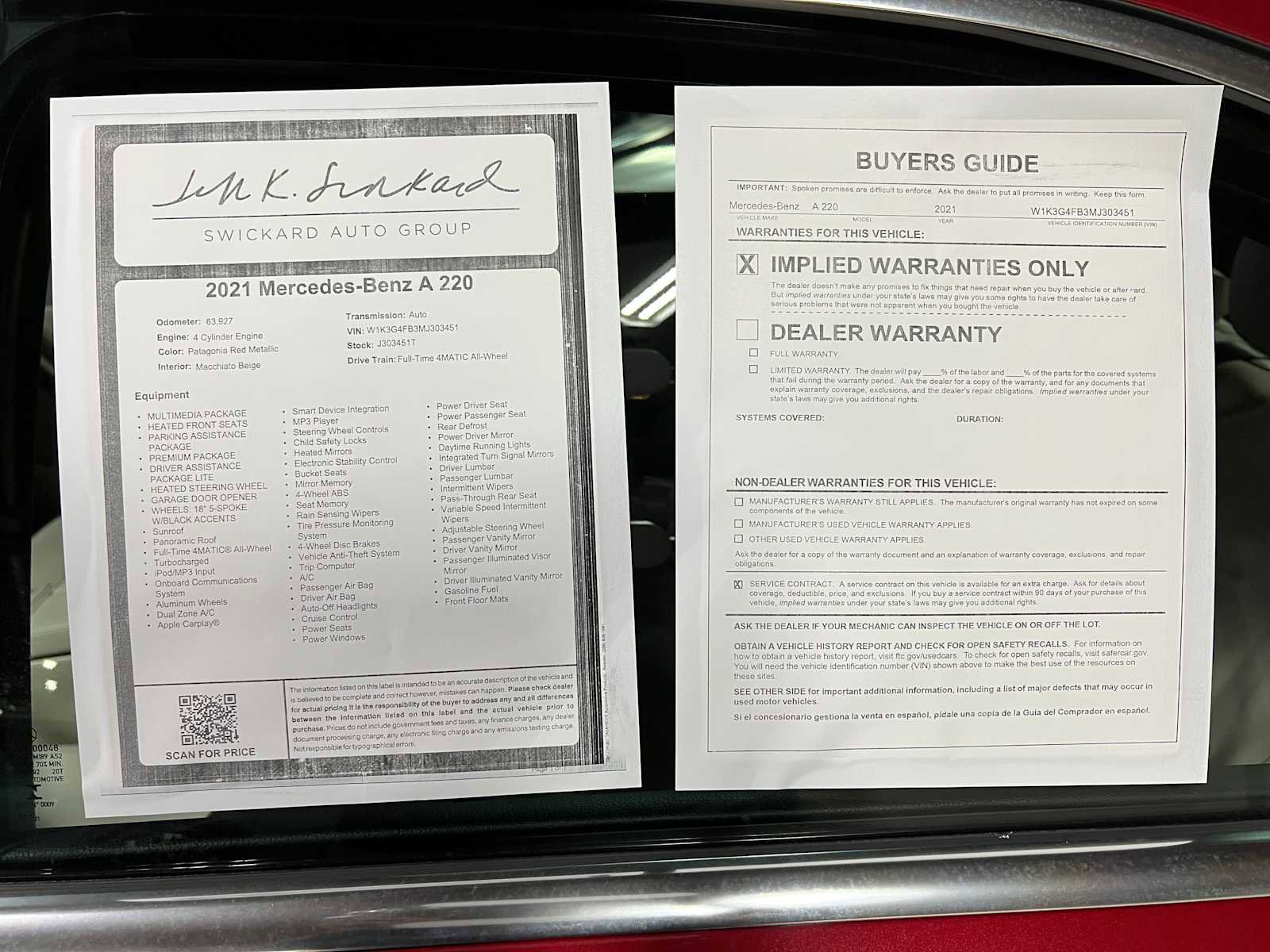 Used 2021 Mercedes-Benz A 220 4MATIC image 47