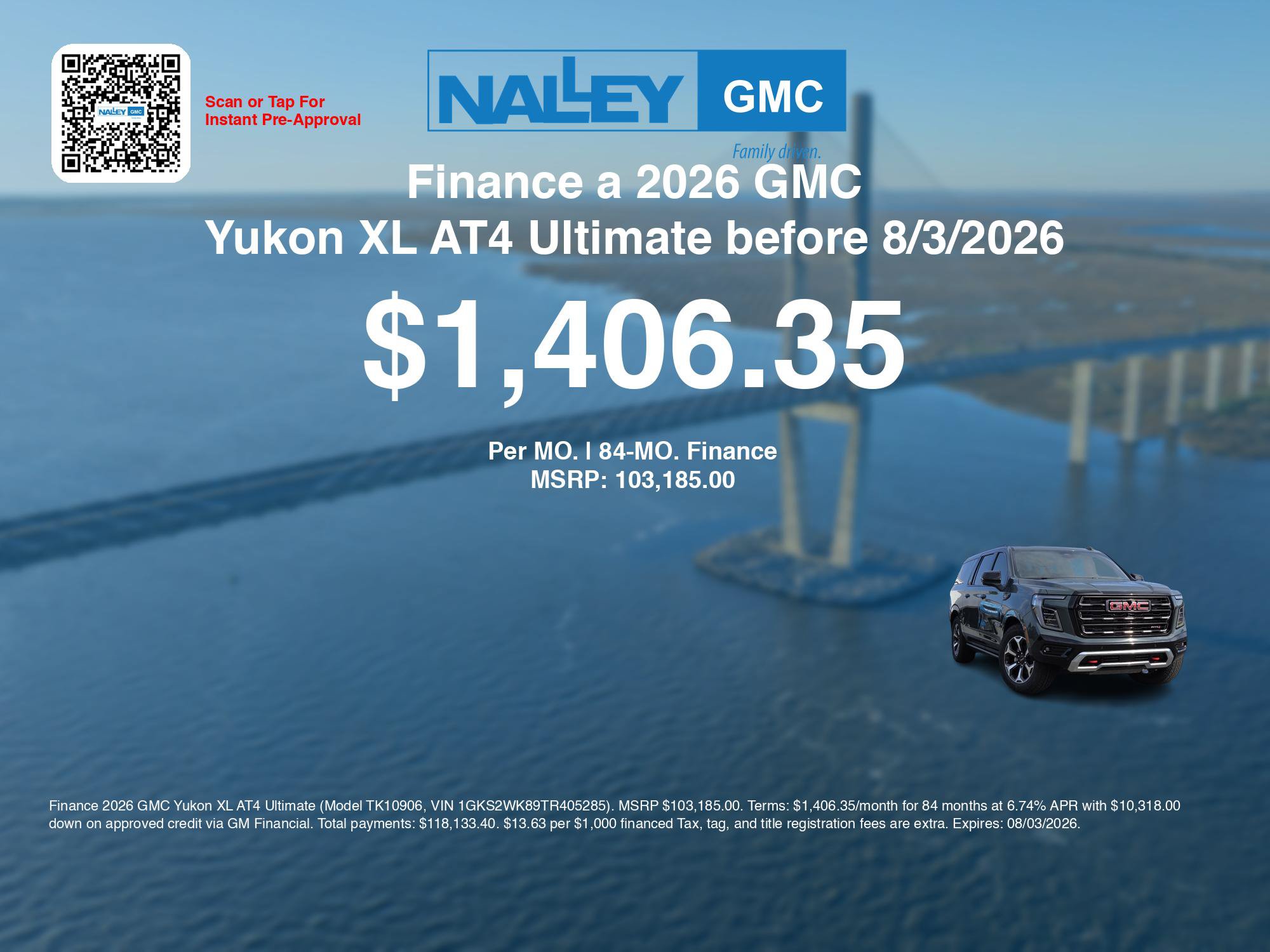 New 2026 GMC Yukon XL AT4 Ultimate w/ LPO, Floor Liner Package AWD/4WD image 7