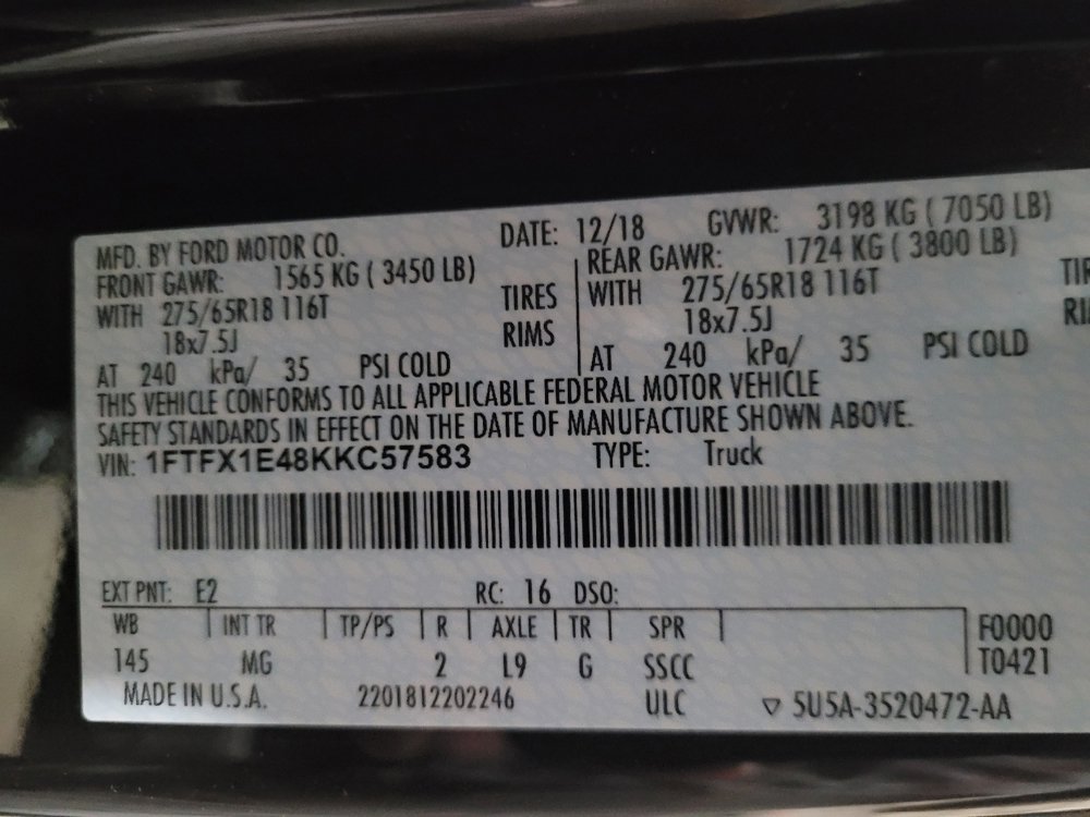 Used 2019 Ford F150 XLT w/ Equipment Group 302A Luxury image 33