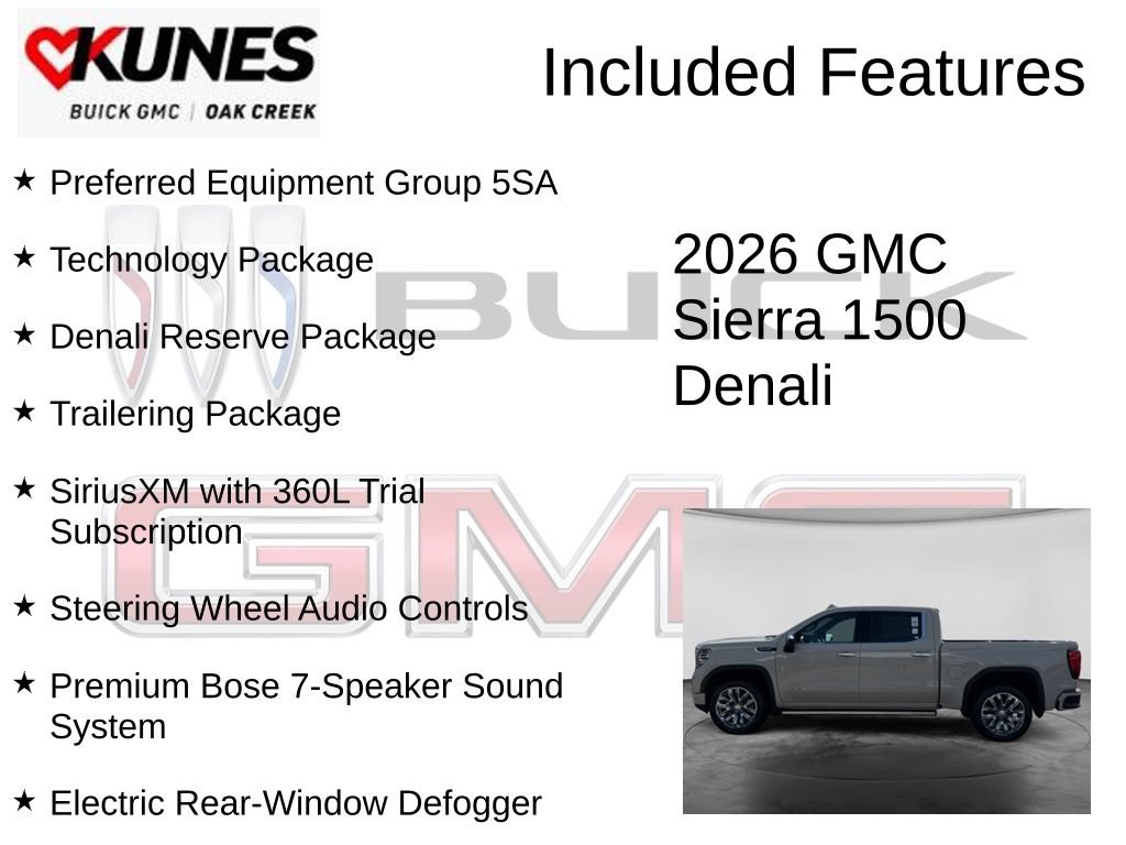 New 2026 GMC Sierra 1500 Denali w/ Denali Reserve Package AWD/4WD image 2