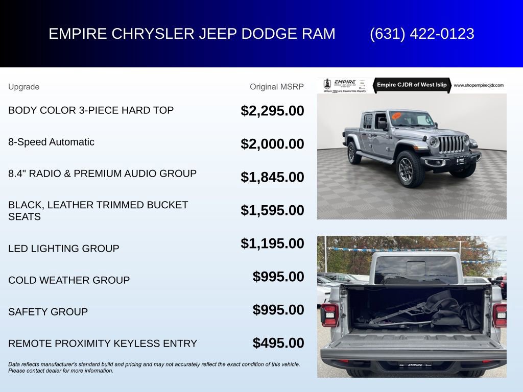 Certified 2020 Jeep Gladiator Overland image 7