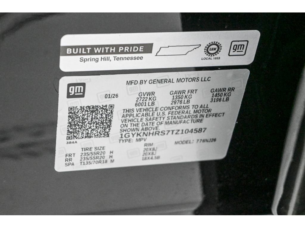 New 2026 Cadillac XT5 Sportv w/ LPO, Onyx Lite Package image 42