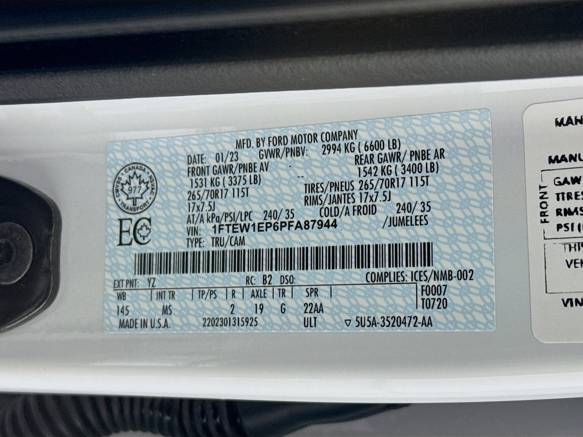 Used 2023 Ford F150 XLT w/ Equipment Group 301A Mid image 37